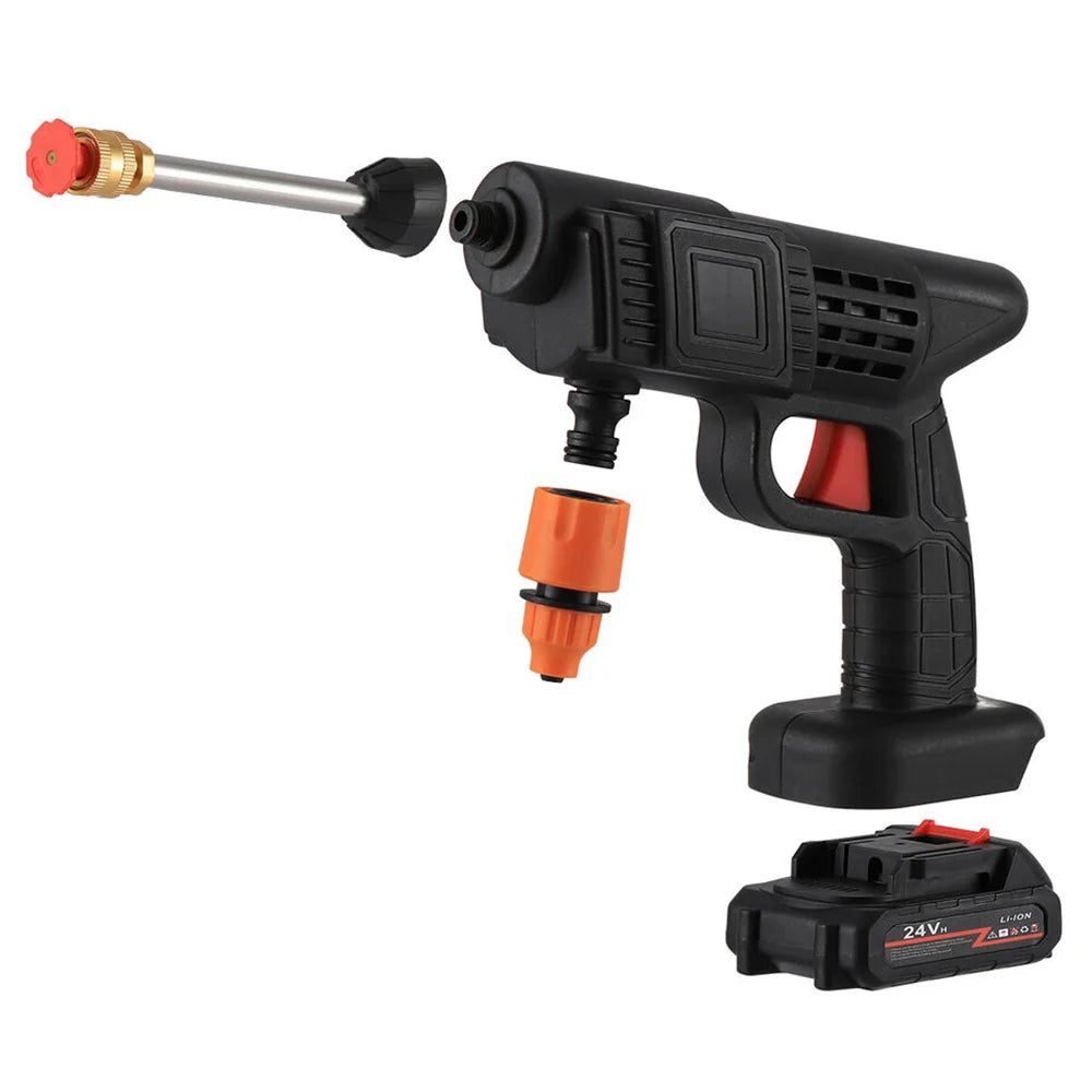 AquaJet Pro: The ultimate portable solution for a sparkling clean car, powered by a 300W motor and a long-lasting 12000mAh battery.