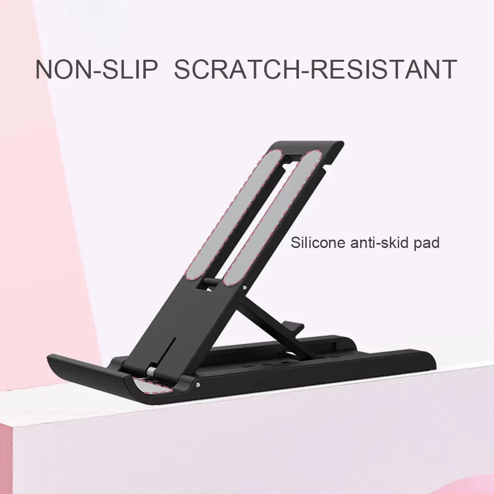 PocketStand: A portable mini mobile phone stand that folds flat, perfect for your Xiaomi, iPhone, and Samsung devices.