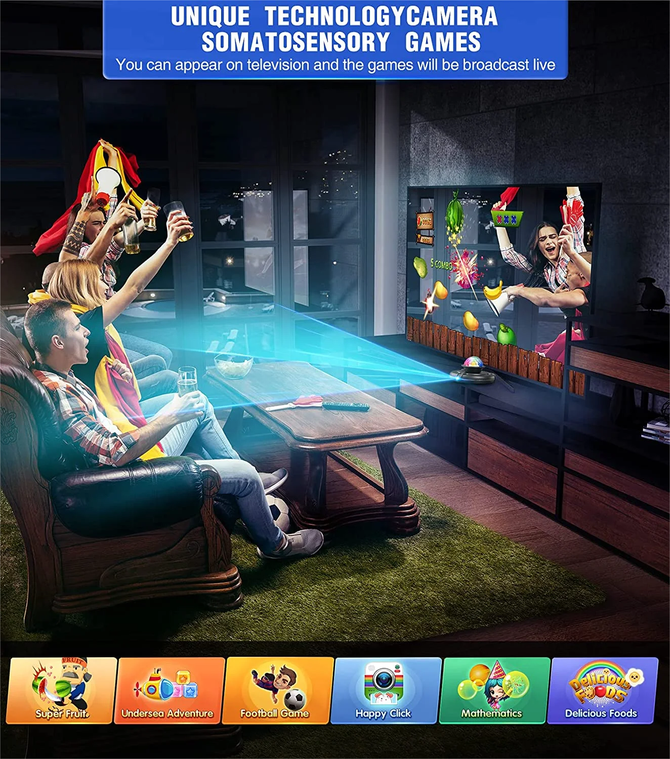 DanceFlow:The ultimate wireless dance mat for family fun and fitness on your TV and PC.