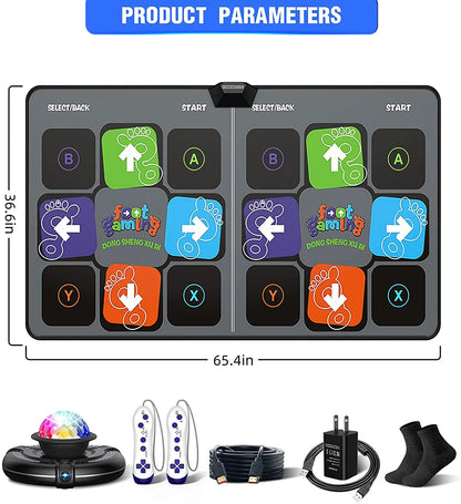 DanceFlow:The ultimate wireless dance mat for family fun and fitness on your TV and PC.