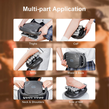 VitalFlow: Experience powerful High-Frequency Vibration with this 42-Heads Fascia Gun, designed as a Massager for your back, waist, neck, and shoulders.