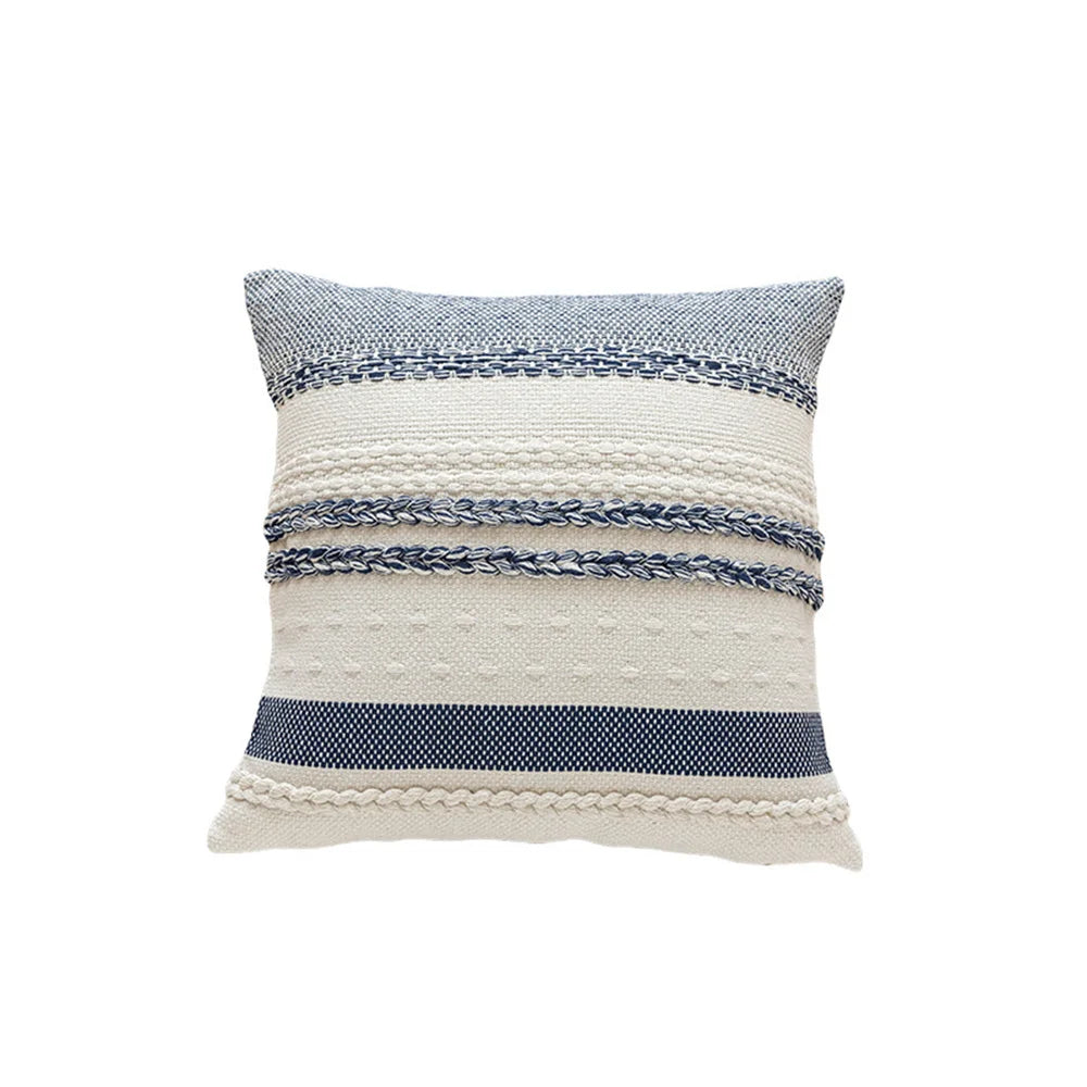 LuxeLoom: Find simple elegance with our light luxury stripe pillow cushion cover, a versatile home decoration (30x50/45x45cm) for your living room sofa, bedhead, or car.