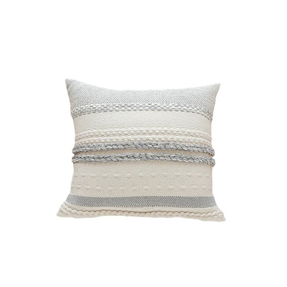 LuxeLoom: Find simple elegance with our light luxury stripe pillow cushion cover, a versatile home decoration (30x50/45x45cm) for your living room sofa, bedhead, or car.