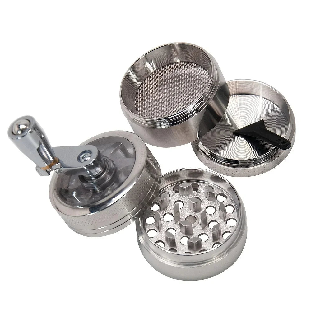 Stainless Steel Nut & Spice Grinder with Manual Handle