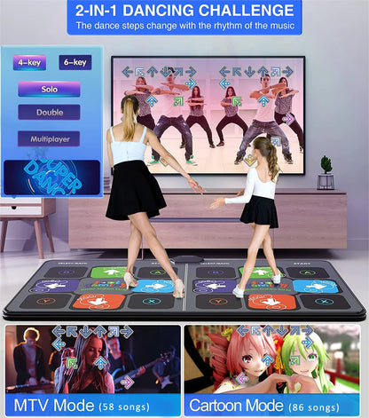 DanceFlow:The ultimate wireless dance mat for family fun and fitness on your TV and PC.