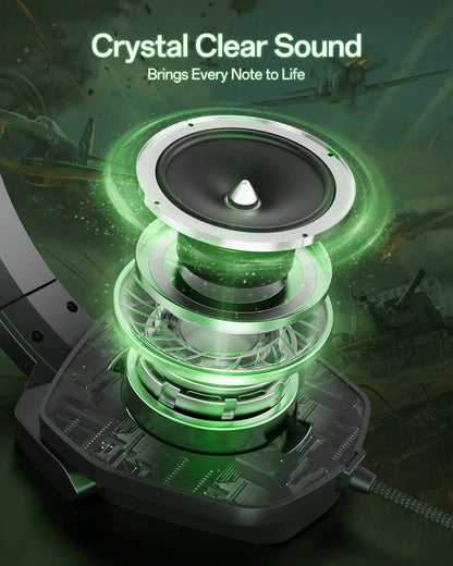 Nebula  Hear the victory.( Immerse yourself in the game with the NUBWO N16 Gaming Headset.)