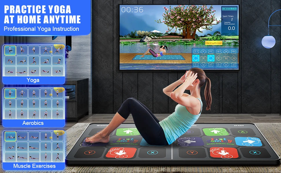 DanceFlow:The ultimate wireless dance mat for family fun and fitness on your TV and PC.