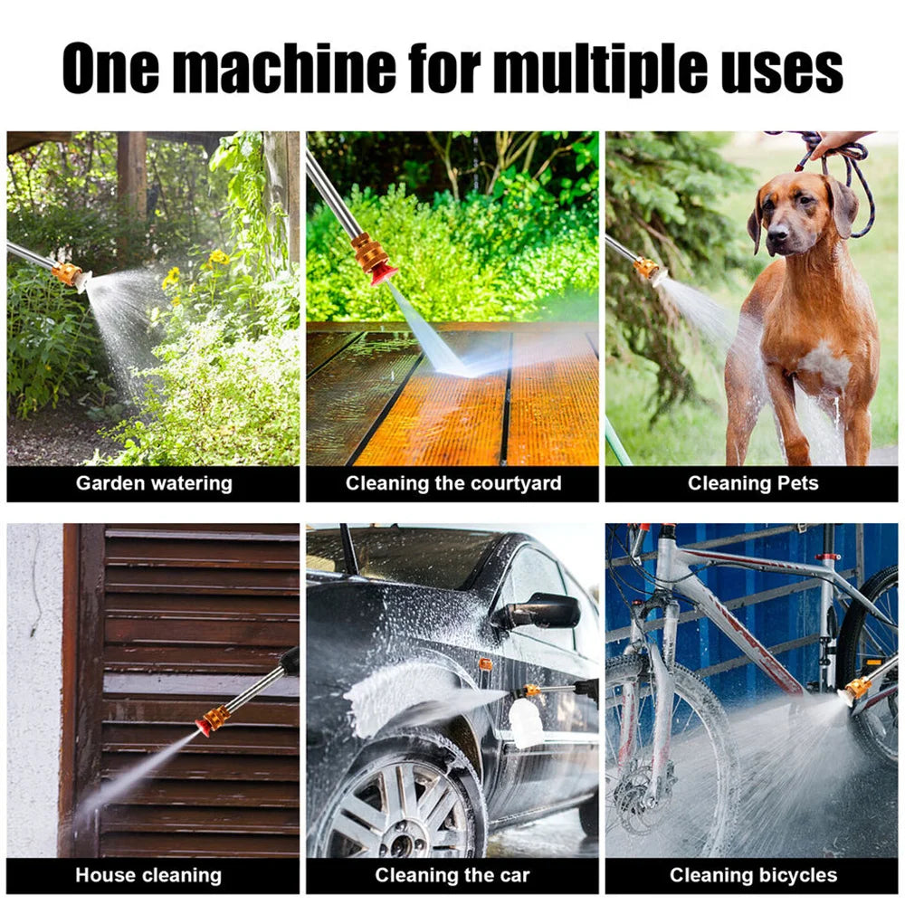 AquaJet Pro: The ultimate portable solution for a sparkling clean car, powered by a 300W motor and a long-lasting 12000mAh battery.