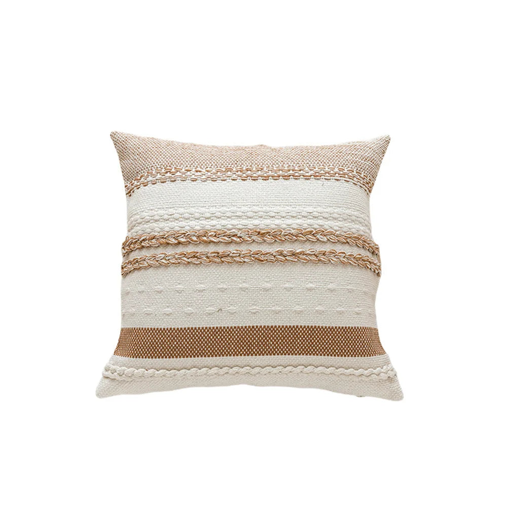 LuxeLoom: Find simple elegance with our light luxury stripe pillow cushion cover, a versatile home decoration (30x50/45x45cm) for your living room sofa, bedhead, or car.