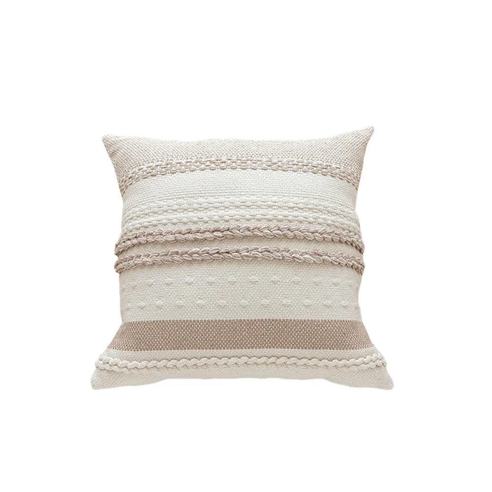 LuxeLoom: Find simple elegance with our light luxury stripe pillow cushion cover, a versatile home decoration (30x50/45x45cm) for your living room sofa, bedhead, or car.